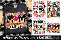 Trendy Mama PNG , Retro Collage Mama 4 Designs Sublimation Product Image 5
