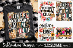 Trendy Mama PNG , Retro Collage Mama 4 Designs Sublimation Product Image 7