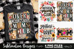 Trendy Mama PNG , Retro Collage Mama 4 Designs Sublimation Product Image 7