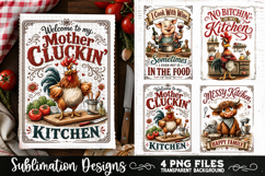 Funny Kitchen Towel 4 PNG Retro PNG Sublimation Product Image 2