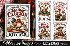Funny Kitchen Towel 4 PNG Retro PNG Sublimation Product Image 2