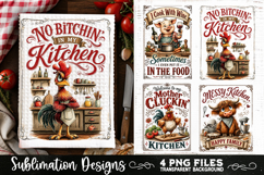 Funny Kitchen Towel 4 PNG Retro PNG Sublimation Product Image 5