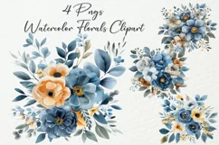 Elegant Wedding Floral Clipart