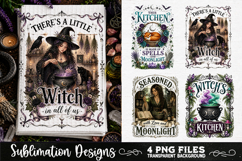 Magic Witchy Kitchen Towels PNG Sublimation Designs 4 Files Product Image 2