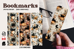 Halloween Bookmark Pumpkin Cute Ghost Design Printable_42 Product Image 1