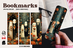 Halloween Bookmark Pumpkin Cute Ghost Design Printable_43 Product Image 1