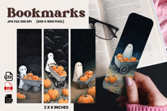 Halloween Bookmark Pumpkin Cute Ghost Design Printable_44 Product Image 1