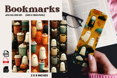 Halloween Bookmark Pumpkin Cute Ghost Design Printable_46 Product Image 1