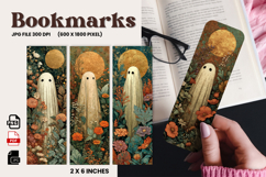 Halloween Bookmark Pumpkin Cute Ghost Design Printable_48 Product Image 1