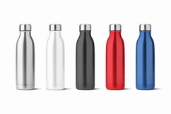 Metal Bottles, Vector Set. Product Image 1