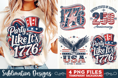 USA 250th Anniversary 4 PNG Sublimation, Patriotic 4th Product Image 1