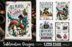 Magic Witchy Kitchen Towels PNG Sublimation Designs 4 Files Product Image 4