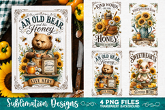 Sunflower Kitchen Towels PNG Sublimation Designs 4 Files Product Image 2