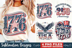 USA 250th Anniversary 4 PNG Sublimation, Patriotic 4th Product Image 2