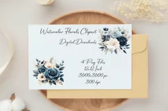 Wedding Floral Clipart | Elegant Flower Designs | PNG Product Image 3