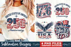 USA 250th Anniversary 4 PNG Sublimation, Patriotic 4th Product Image 4