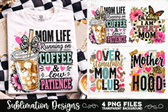 Trendy Mama PNG , Retro Collage Mama 4 Designs Sublimation Product Image 8