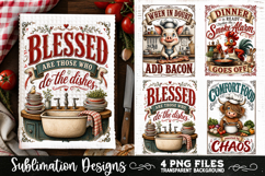 Funny Kitchen Towel 4 PNG Retro PNG Sublimation Product Image 2