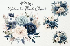 Customizable Wedding Floral Clipart