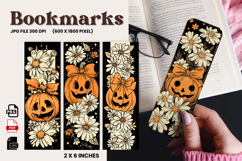 Halloween Bookmark Pumpkin Cute Ghost Design Printable_54 Product Image 1