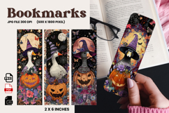 Halloween Bookmark Pumpkin Cute Ghost Design Printable_58 Product Image 1