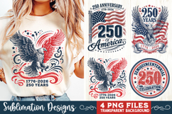 USA 250th Anniversary 4 PNG Sublimation, Patriotic 4th Product Image 4