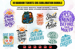 Adventure, Wisdom &amp; Artistic T-Shirts SVG Sublimation Bundle Product Image 1