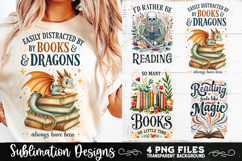 Reading sublimation PNG, Reading 4 PNG, Book Lover PNG Product Image 4