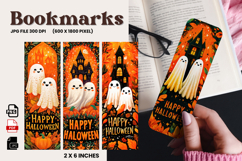 Halloween Bookmark Pumpkin Cute Ghost Design Printable_67 Product Image 1