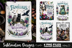 Magic Witchy Kitchen Towels PNG Sublimation Designs 4 Files Product Image 2