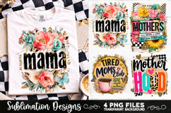 Trendy Mama PNG , Retro Collage Mama 4 Designs Sublimation Product Image 7