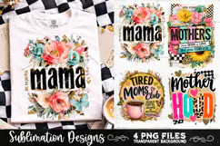 Trendy Mama PNG , Retro Collage Mama 4 Designs Sublimation Product Image 7
