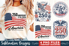 USA 250th Anniversary 4 PNG Sublimation, Patriotic 4th Product Image 2