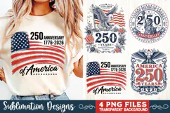 USA 250th Anniversary 4 PNG Sublimation, Patriotic 4th Product Image 2
