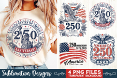 USA 250th Anniversary 4 PNG Sublimation, Patriotic 4th Product Image 4