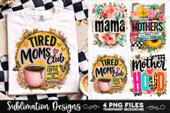 Trendy Mama PNG , Retro Collage Mama 4 Designs Sublimation Product Image 8