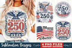 USA 250th Anniversary 4 PNG Sublimation, Patriotic 4th Product Image 3