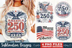 USA 250th Anniversary 4 PNG Sublimation, Patriotic 4th Product Image 3