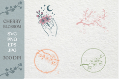Cherry Blossoms SVG PNG Product Image 1