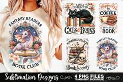 Reading sublimation PNG, Reading 4 PNG, Book Lover PNG Product Image 4