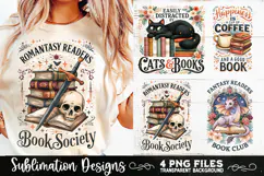 Reading sublimation PNG, Reading 4 PNG, Book Lover PNG Product Image 1