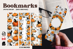 Halloween Bookmark Pumpkin Cute Ghost Design Printable_73 Product Image 1