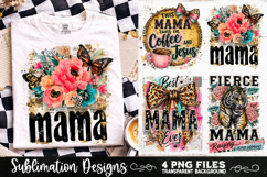 Trendy Mama PNG , Retro Collage Mama 4 Designs Sublimation Product Image 6