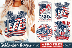 USA 250th Anniversary 4 PNG Sublimation, Patriotic 4th Product Image 4