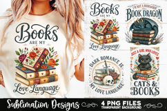 Reading sublimation PNG, Reading 4 PNG, Book Lover PNG Product Image 1
