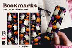 Halloween Bookmark Pumpkin Cute Ghost Design Printable_82 Product Image 1