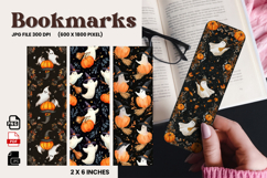 Halloween Bookmark Pumpkin Cute Ghost Design Printable_87 Product Image 1