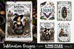 Magic Witchy Kitchen Towels PNG Sublimation Designs 4 Files Product Image 3