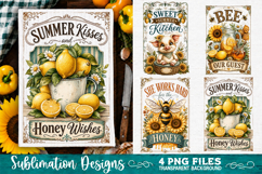 Sunflower Kitchen Towels PNG Sublimation Designs 4 Files Product Image 1