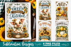 Sunflower Kitchen Towels PNG Sublimation Designs 4 Files Product Image 3